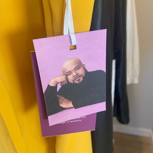 2X 🔖 SERGIO HUDSON x Target Yellow High-Waist Wide Leg Tailored Trousers - Picture 11 of 11